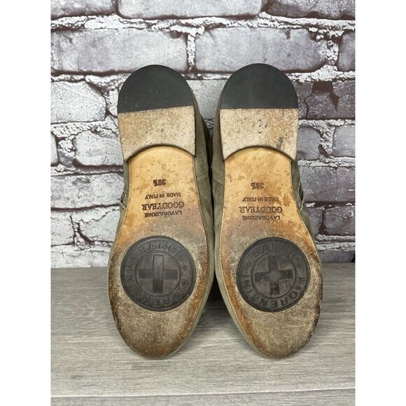 Fiorentini + Baker Goodyear Taupe Suede Side Zip Ankle Boots Women Sz 38.5EU/8M - Picture 8 of 16